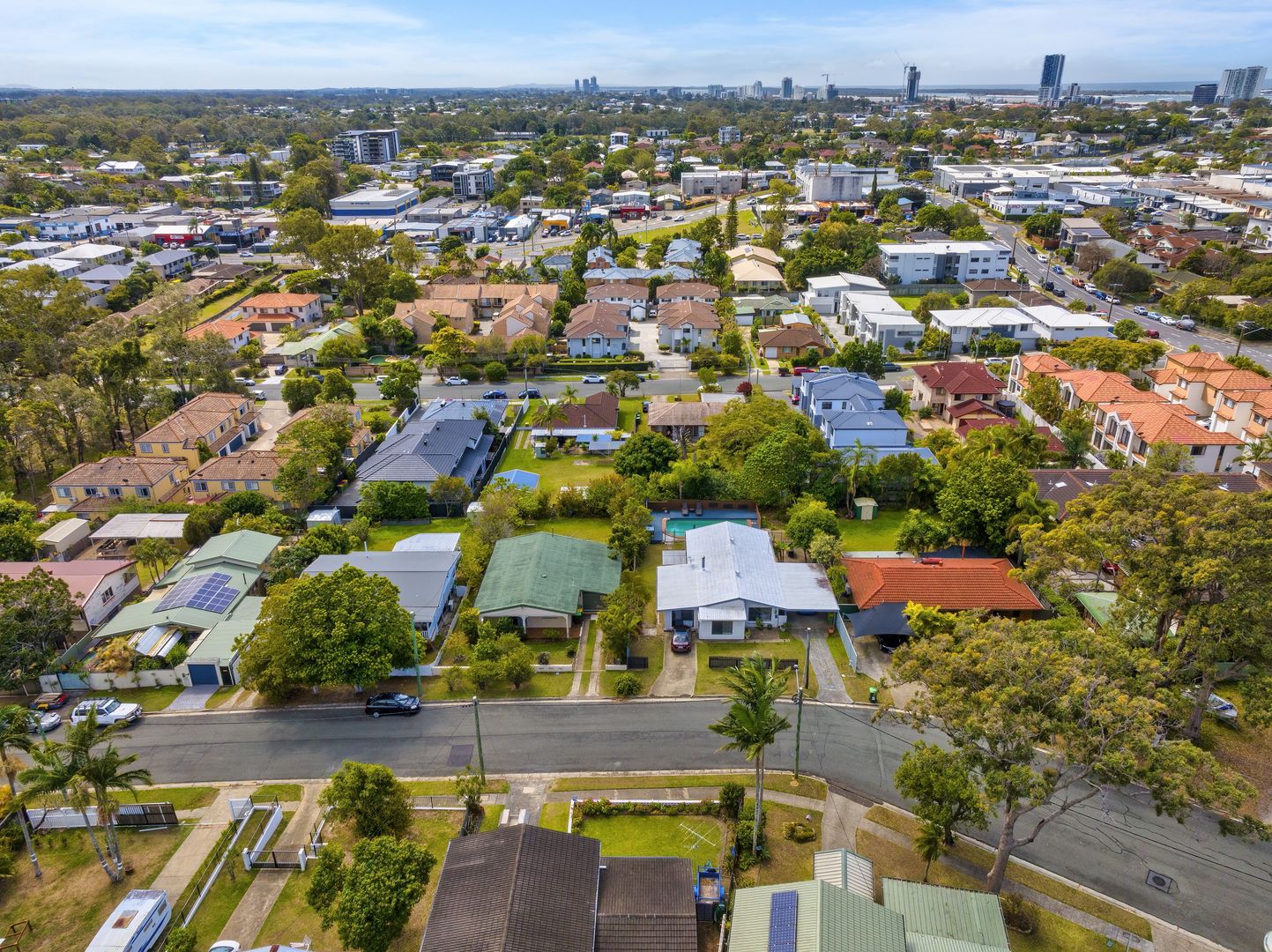 Houses in Australian Suburb from Above